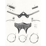 Lenker Handhebel Bowdenzüge