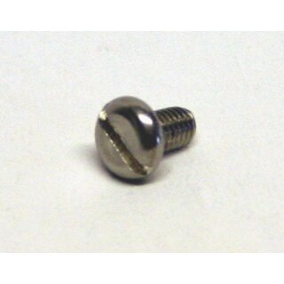 Flachkopfschraube mit Schlitz M6x10 Edelstahl (DIN 85) 10