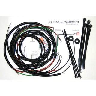 Kabelbaum Set MZ RT125-1 (mit integrierter Masseleitung)