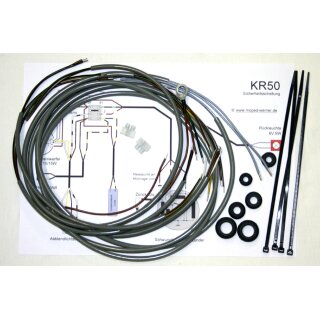 KR50 Sicherheitsschaltung Kabelbaum Set mit integrierter Masseleitung