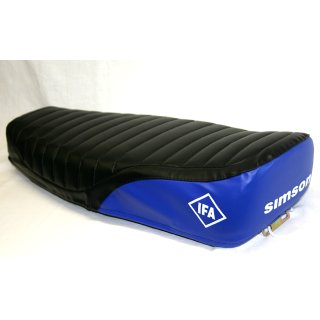 Sitzbankbezug Simson S51 strukturiert schwarz blau