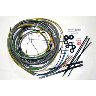 Kabelbaum Set Simson AWO Sport 6V Ummantelung grau