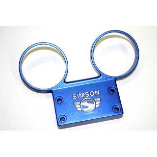 Armaturenträger für Rundinstrumente Simson S51 blau