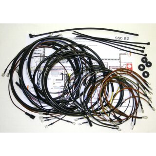 S50B2 Kabelbaum Set 6V Elektronikzündung mit Schaltplan